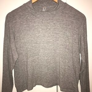 Grey turtleneck long sleeve